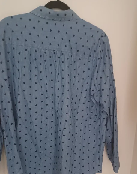 J Jill Button Down Denim Shirt - Picture 3 of 4